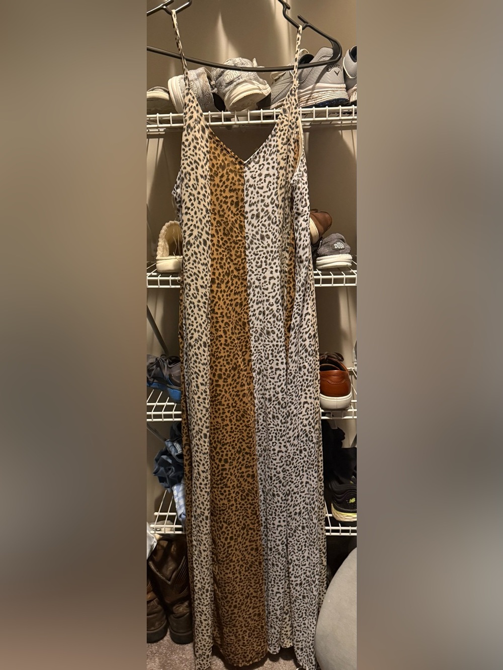 Entro long leopard print dress